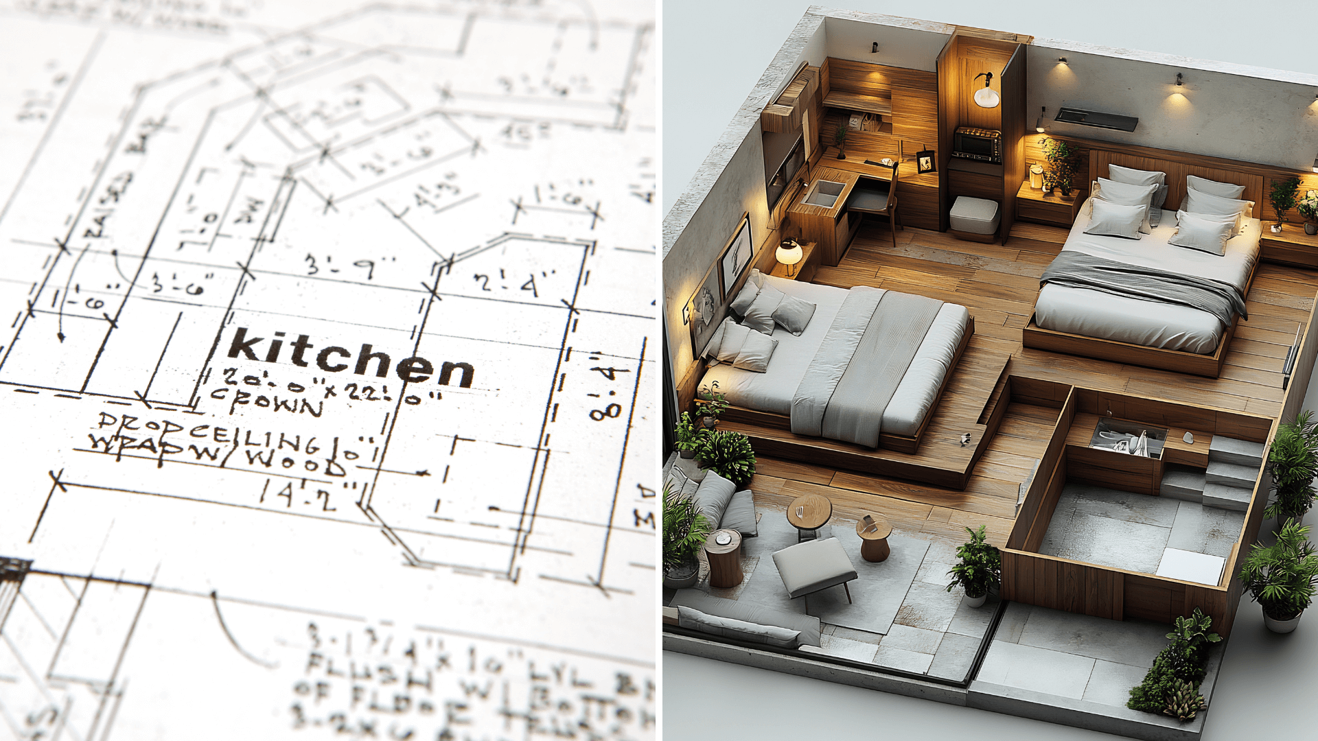 Человек должен увидеть себя внутри дома.