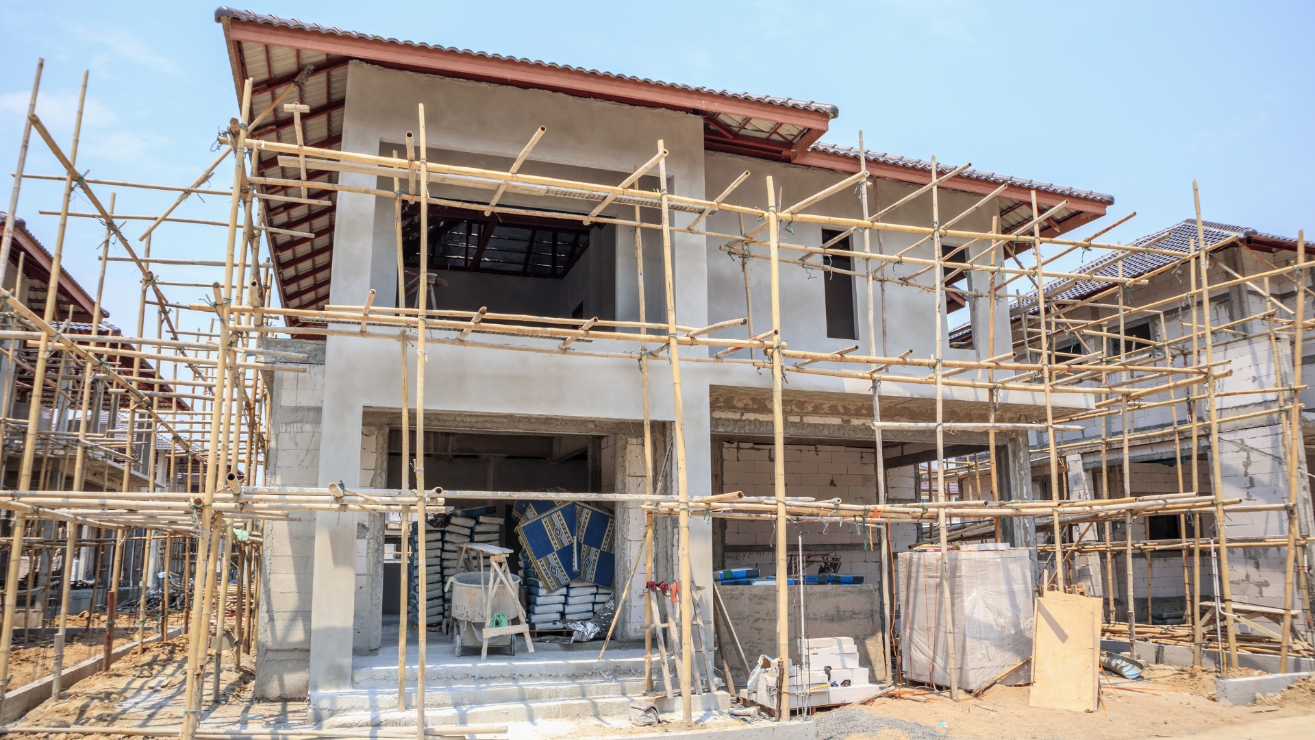 Каркасный дом из бетона