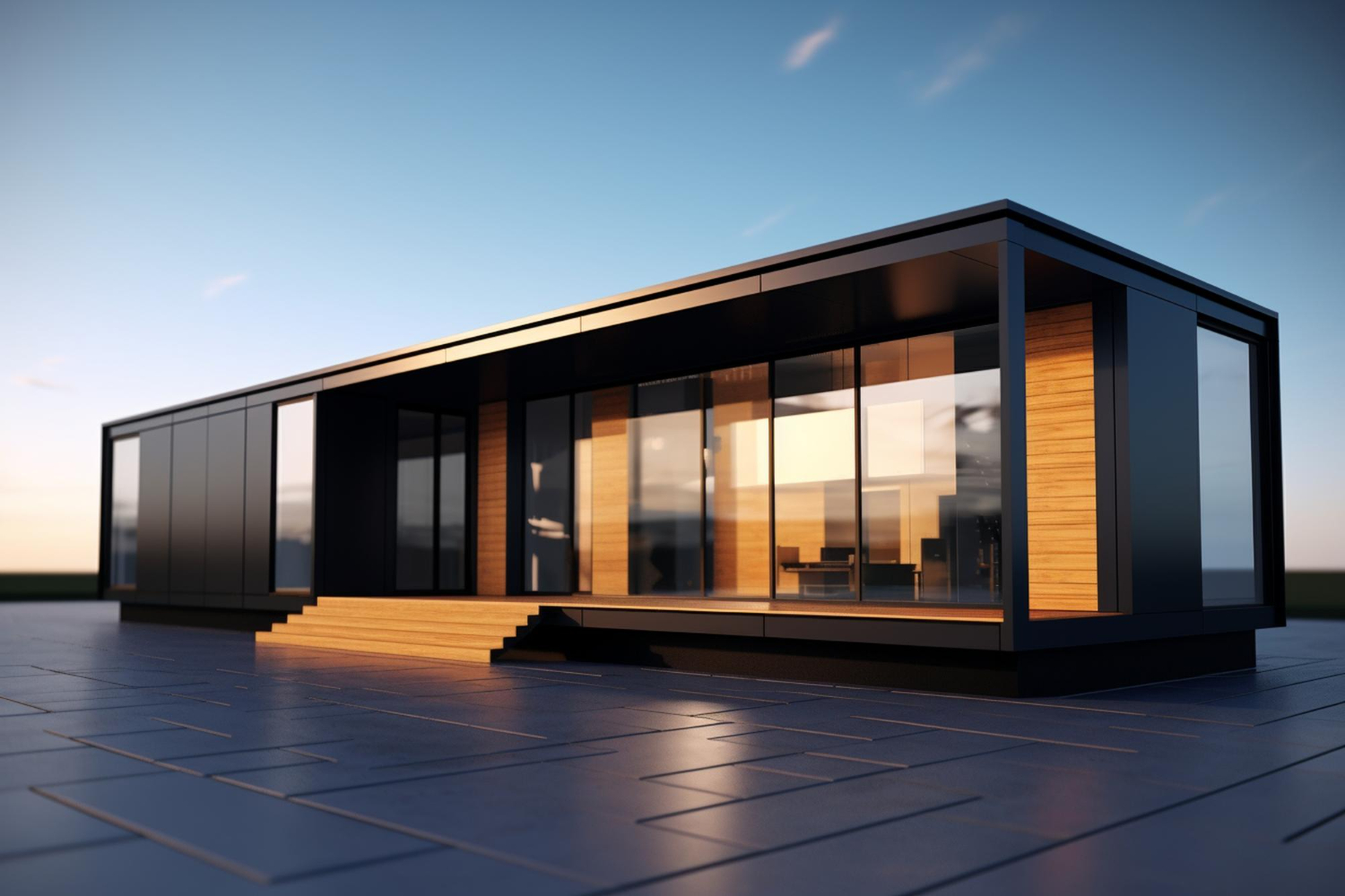 модульный дом в стиле хай-тек