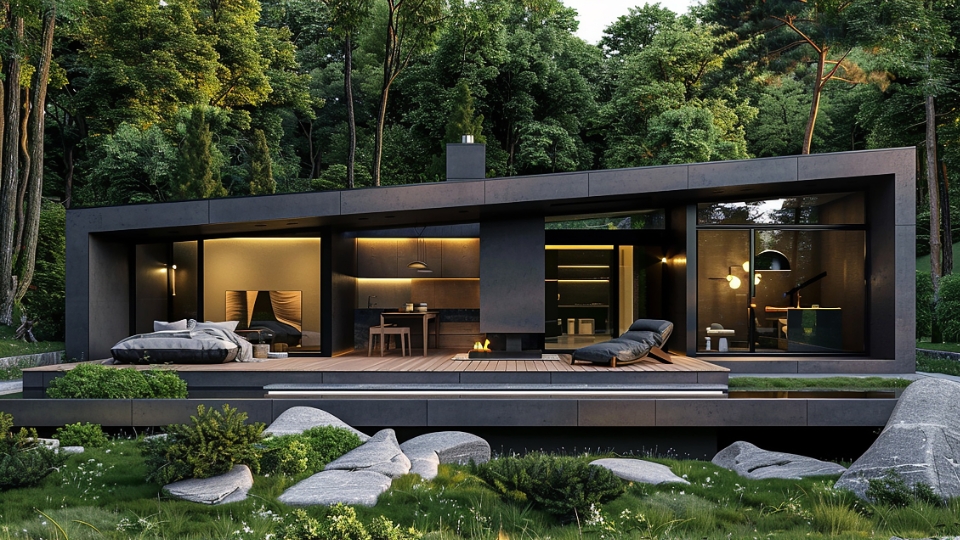 Модульный дом в скандинавском стиле