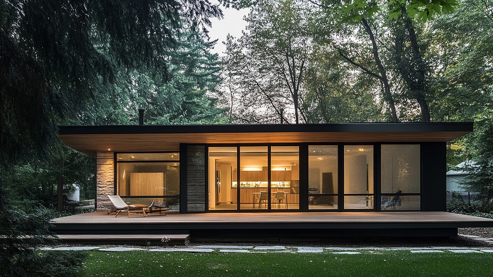 Модульный дом в скандинавском стиле